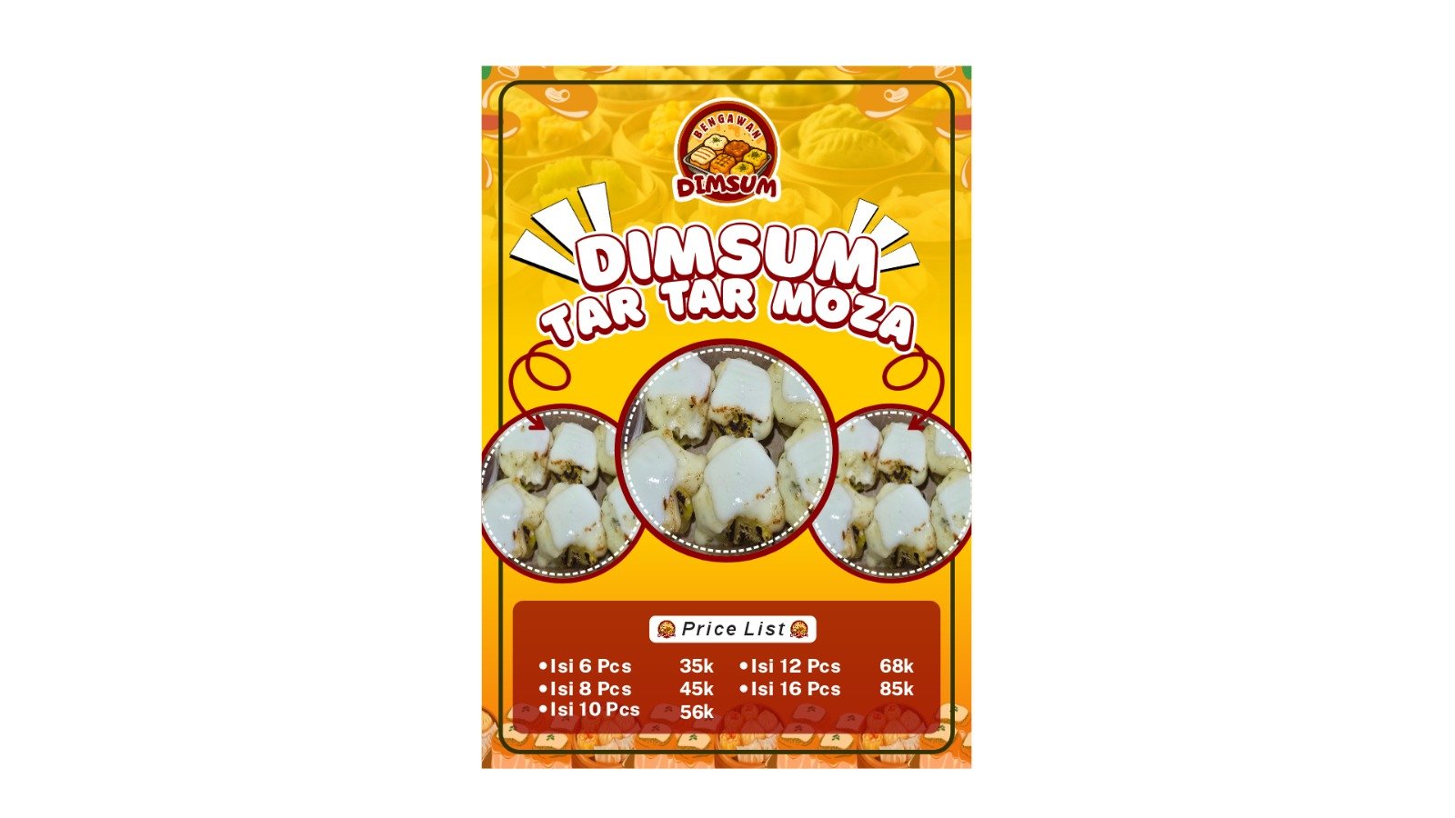Dimsum saos Tar tar Keju Mozarella