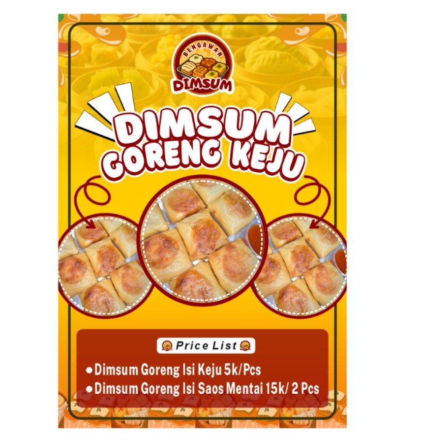 Dimsum isi Keju Goreng