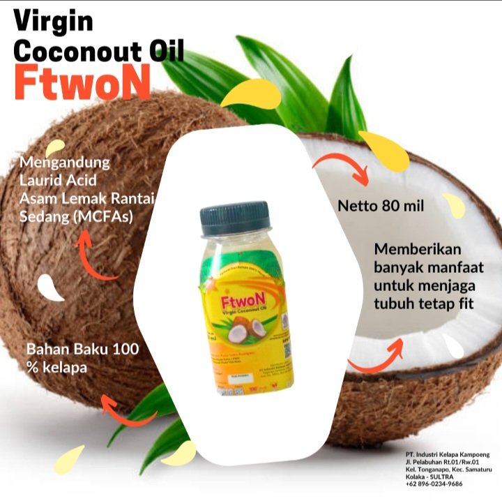 VCO FtwoN (Virgin coconout oil)